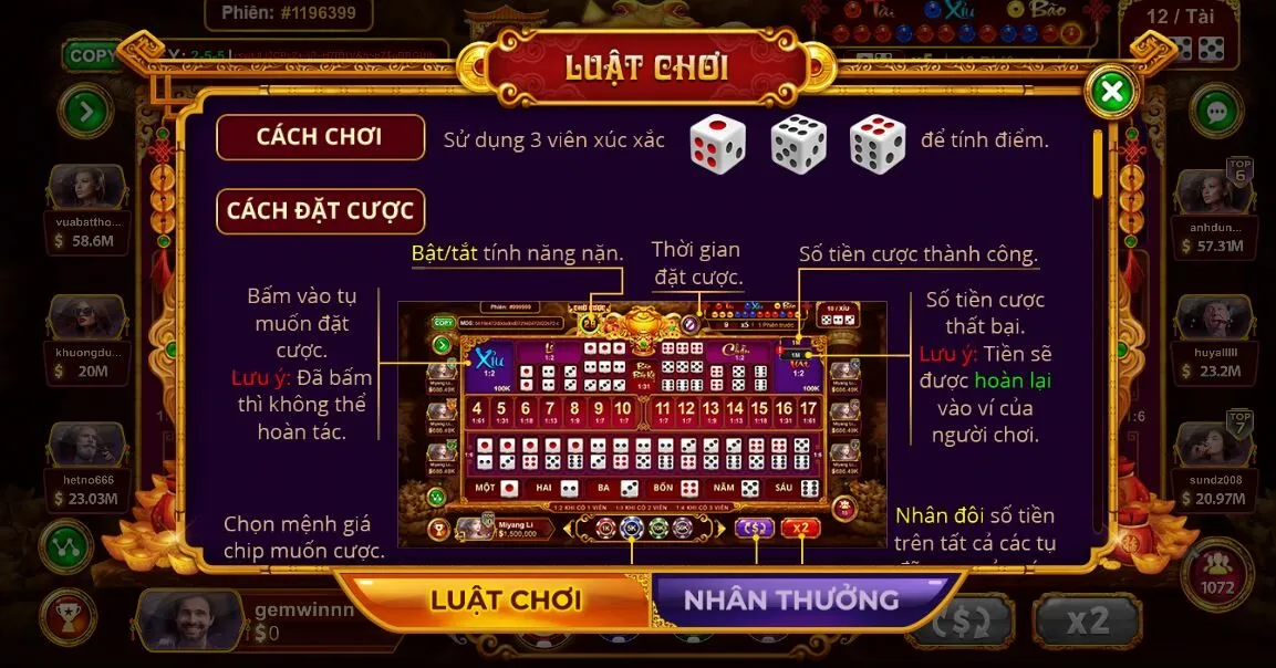 Sicbo tài phú – Hướng dẫn cách chơi tại Sunwin 4 Bí quyết hốt tiền tại sicbo sunwin